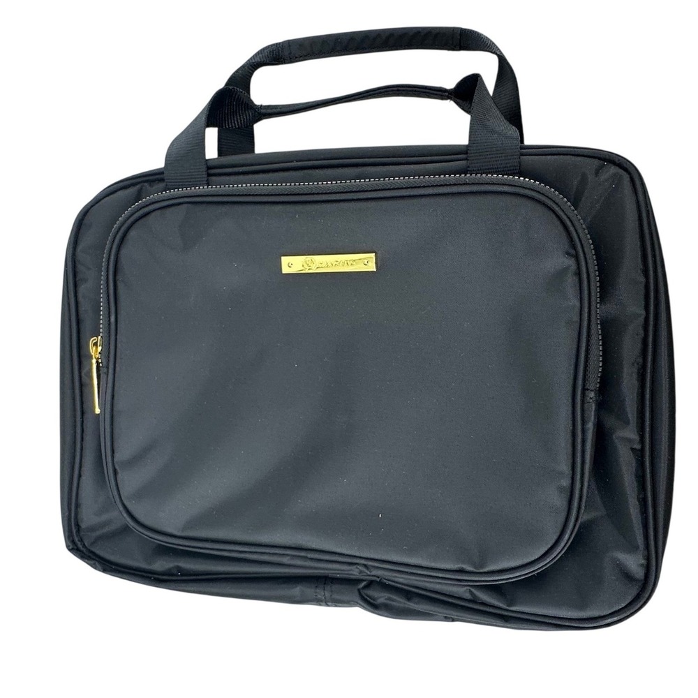 Joy Mangano Better Beauty Case Toiletry Bag Womens Black Travel Cosmetics